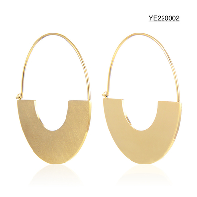 Beroemde stijl sieraden serie oorbellen 18k gouden roestvrijstalen oorhangers