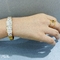 Europese en Amerikaanse stijl armband Roestvrij stalen armband met verticale streep ingelegde armband