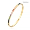 vintage merk sieraden kleurrijke roestvrij staal CZ 18k gouden volledige diamanten armband