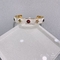 Roestvrijstalen kleurrijke edelsteen armband witte brede manchet armbanden voor bruiloft