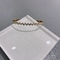 Luxe merk 24-karaats gouden strass armband roestvrij staal Wave Bangle armband