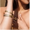 Dia 2,3 inch gouden strass armband luxe armband verfraaid armbanden