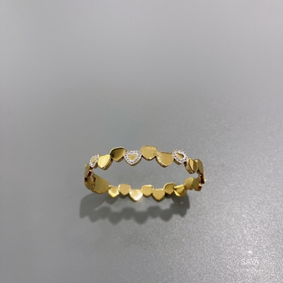 Duur de Armbandhart Vastgesteld Diamond Bracelet van het Juwelen18k Rosegold Roestvrije staal