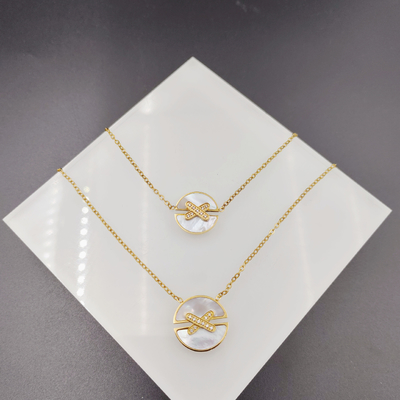Nieuwe aankomst trendy lijnen nieuwste goudkleur roestvrij staal oorbel, halsketting, armband sets voor dame