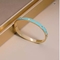 De luxemerken emailleerden de Blauwe Armband van het de Armband24k Gouden Roestvrije staal van de Liefdegesp