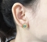18K goud Geplateerde de Giftoorringen van Daisy Ear Stud For Women van Roestvrij staaljuwelen Synthetische Blauwe Turkooise