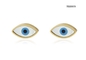 CE roestvrijstalen schelp hanger sieraden Turks boze oog oorknopjes